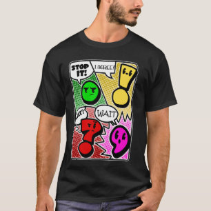 Grammaticale interpunctie Wacht wat het stopt Ik b T-shirt