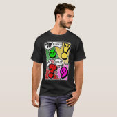 Grammaticale interpunctie Wacht wat het stopt Ik b T-shirt (Voorkant volledig)