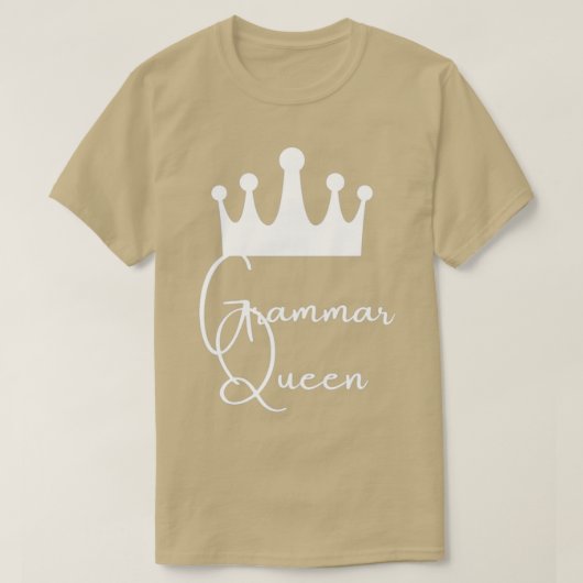 grammatickoningin t-shirt (Design voorkant)