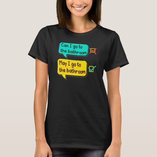 Grammaticus Engels Onderwijs School T-shirt (Voorkant)