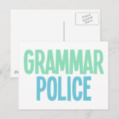 Grammatipolitie Briefkaart (Voorkant / Achterkant)