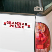 Grammatipolitie Bumpersticker (Op Truck)