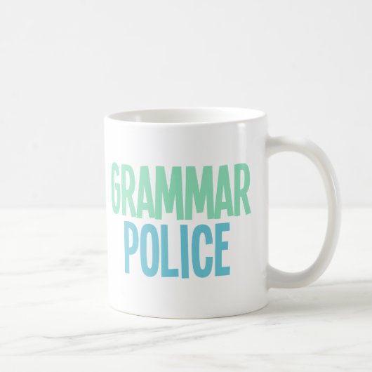 Grammatipolitie Koffiemok (Rechts)