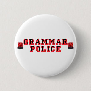 Grammatipolitie Ronde Button 5,7 Cm