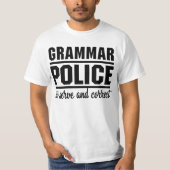 Grammatipolitie T-shirt (Voorkant)