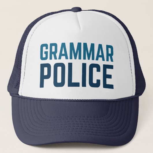 Grammatipolitie Trucker Pet (Voorkant)
