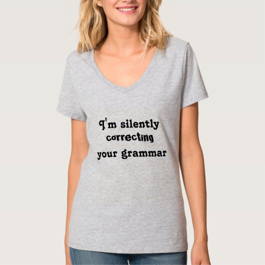 Grammatische correctie t-shirt (Voorkant)
