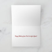 Grammatische diagrammen van de prettige kerst feestdagen kaart (Binnen)