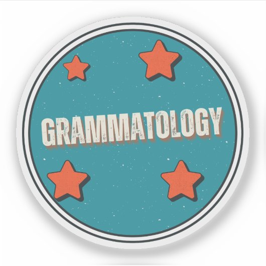 Grammatologie Sticker (Voorkant)