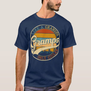 grammen als opa alleen koel voor de weg t-shirt