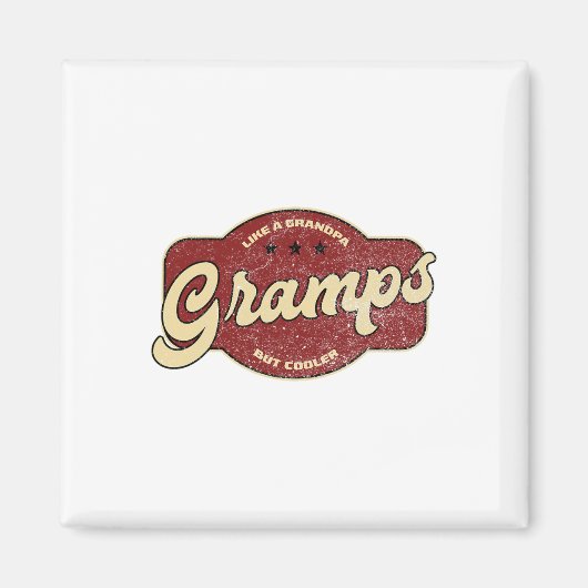 grammen als opa maar koeler magneet (Voorkant)