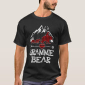 Grammie Beer Kerstmis Pajama Red Pset Buffalo Fa T-shirt (Voorkant)