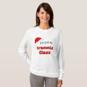 Grammie Claus Kerstmis T-shirt (Voorkant volledig)