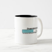 Grammie downloaden tweekleurige koffiemok (Voorkant rechts)