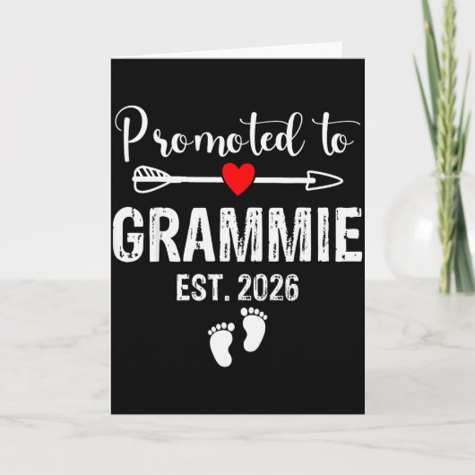 Grammie Est 2026 Promoted To Grammie 2026 For Gram Kaart (Voorkant)