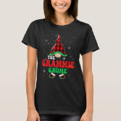 Grammie Gnome Buffalo Plaid Matching Family Christ T-shirt (Voorkant)