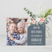 Grammie Grandmoeder Moederdag Flat Photo Card (Staand voorkant)