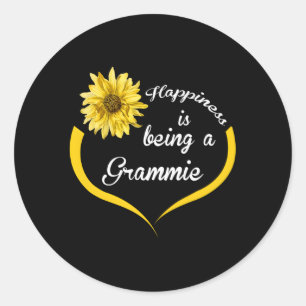 Grammie Hapess is een Grammie Ronde Sticker