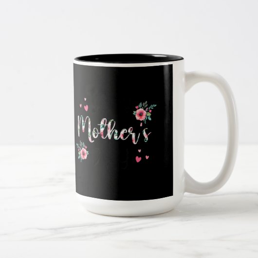 Grammie Hart voor Oma Moederdag Vrouwen 5 Tweekleurige Koffiemok (Rechts)