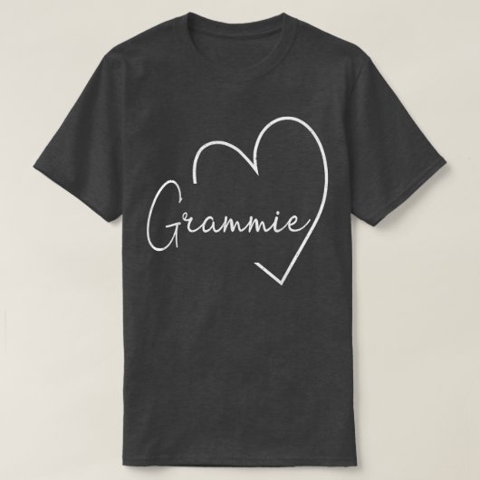 Grammie Heart voor vrouwen, oma kerstmoeder T-shirt (Design voorkant)