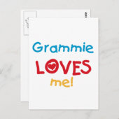 Grammie Loves Me T-shirts en geschenken Briefkaart (Voorkant / Achterkant)