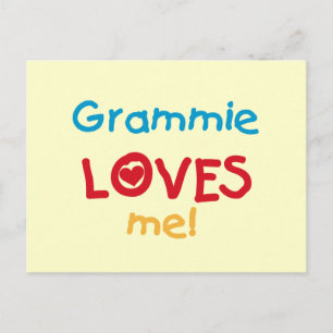 Grammie Loves Me T-shirts en geschenken Briefkaart