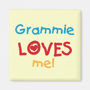 Grammie Loves Me T-shirts en geschenken Magneet