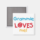 Grammie Loves Me T-shirts en geschenken Magneet (Voorkant / Achterkant)