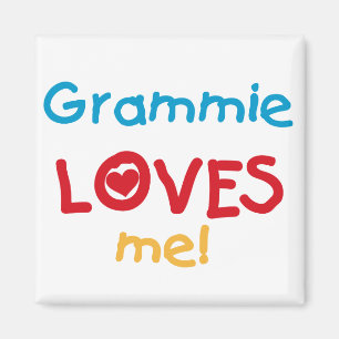 Grammie Loves Me T-shirts en geschenken Magneet