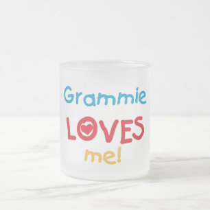 Grammie Loves Me T-shirts en geschenken Matglas Koffiemok