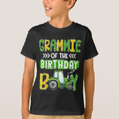 Grammie Of The Birthday Boy Tractors Farm Trucks F T-shirt (Voorkant)