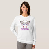 Grammie Personalized Butterfly T-shirt (Voorkant volledig)