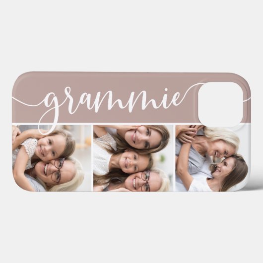 Grammie Script Grandma Photo Collage Case-Mate iPhone Case (Achterkant (horizontaal))