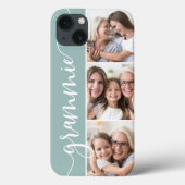 Grammie Script Grandma Photo Collage Case-Mate iPhone Case (Achterkant)