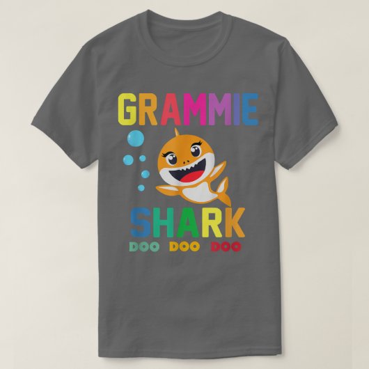 Grammie SharkGrammie Shark Lover Family Mothers Da T-shirt (Design voorkant)