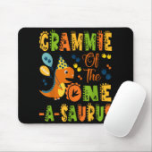 Grammie van de One-a-saurus 1st Birthday Dinosaur Muismat (Met muis)