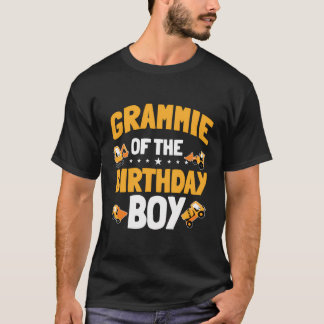 Grammie van de Verjaardagsjongen Bouwvakker BD T-shirt