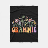 Grammie Wildflower Floral Birthday Baby Shower New Fleece Deken (Voorkant)