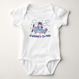 Grammie's Co-Pilot - Eenhoorn Vliegtuig Romper