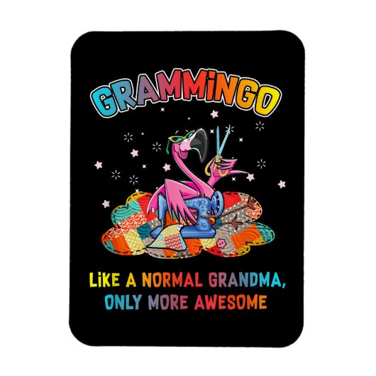 Grammingo als een normale grootmoeder die kanalise magneet (Verticaal)