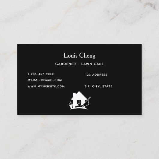 Grammoer in de grassector visitekaartje (Achterkant)