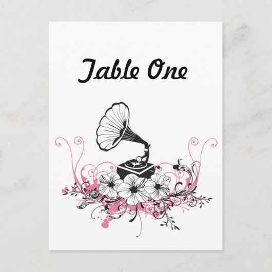  grammofoon Briefkaart (Voorkant)