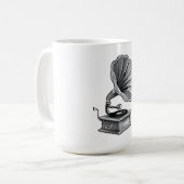 Grammofoon Koffiemok (Voorkant links)