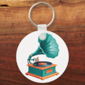 Grammofoon Sleutelhanger (Achterkant)