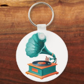 Grammofoon Sleutelhanger (Voorkant)