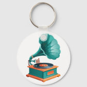 Grammofoon Sleutelhanger (Achterkant)