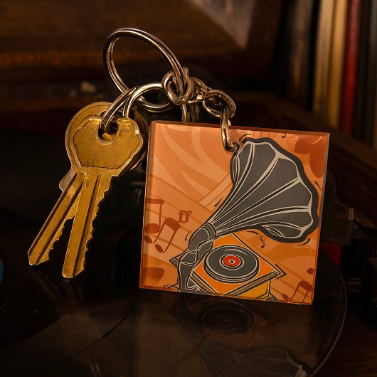 Grammofoon Sleutelhanger