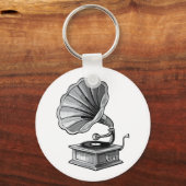 Grammofoon Sleutelhanger (Achterkant)