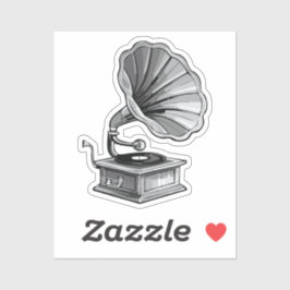 Grammofoon Sticker