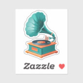 Grammofoon Sticker (Vel)